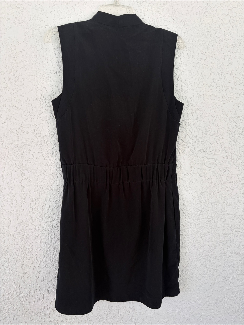Express Black Sleeveless Faux-Wrap lined Dress size M - Picture 5 of 8